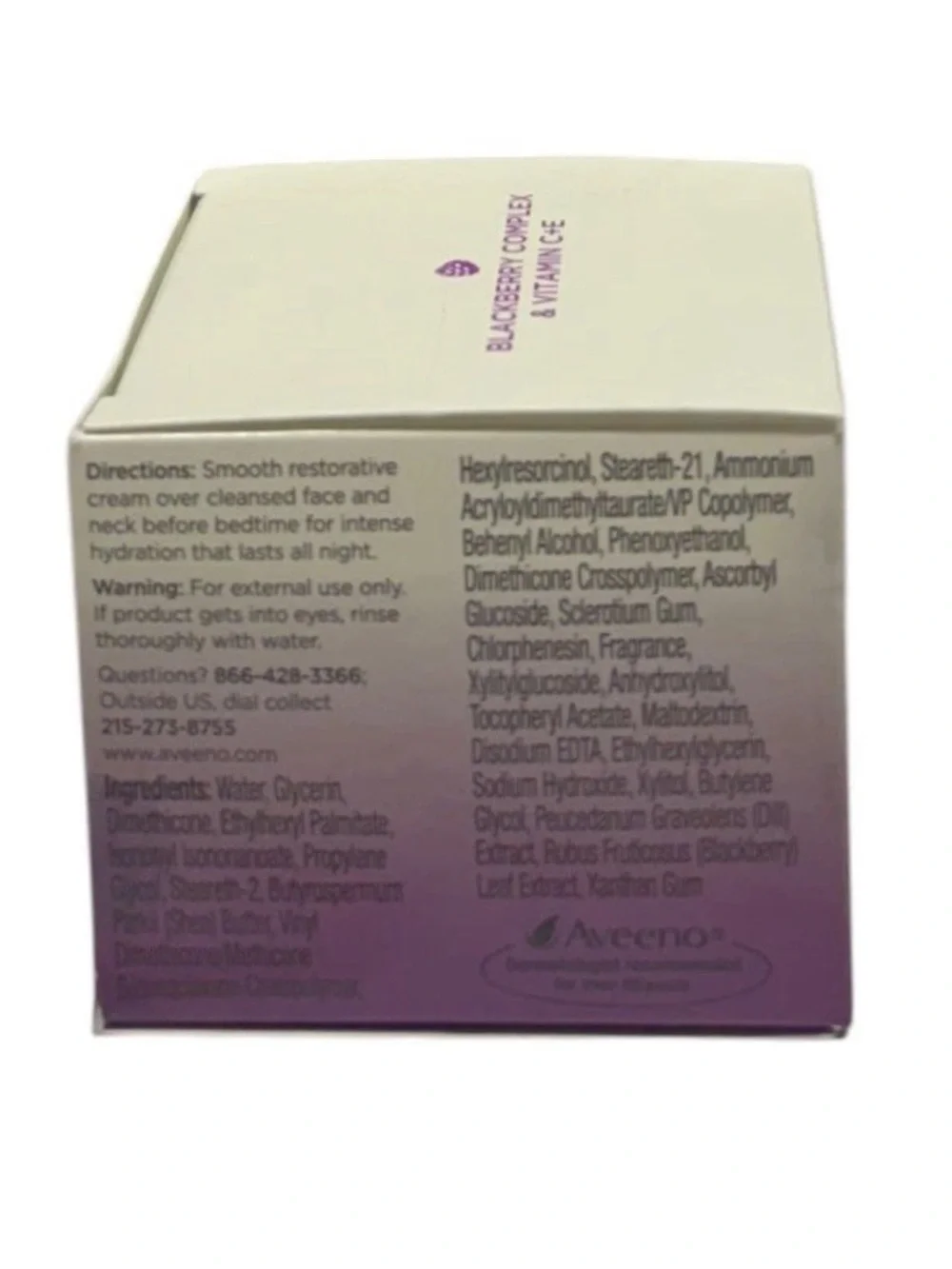 (4) Aveeno Absolutely Ageless Anti Aging Restorative Night Cream 1.7oz